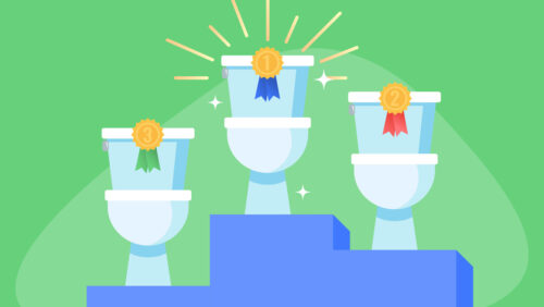 image depicting best toilet brands on a podium